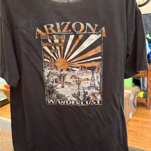 SHEIN Arizona Wanderlust Tee - Black and Orange